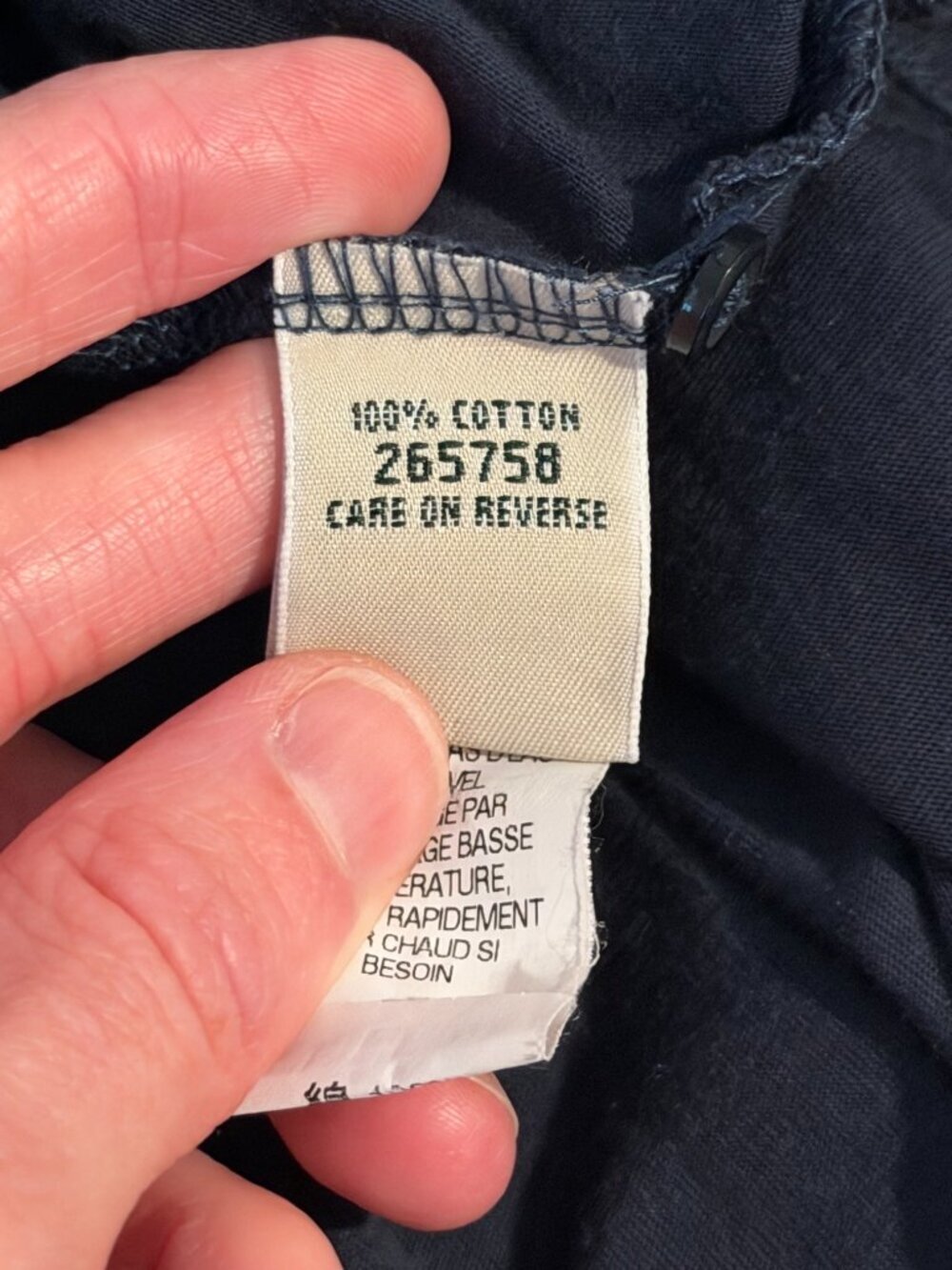 L.L. Bean Blue Long Sleeve Henley Top - Women's Size 1X - Picture 7 of 8